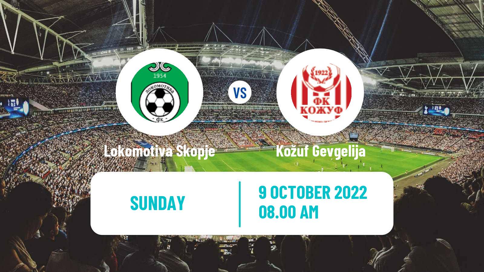 Soccer North Macedonian 2 MFL Lokomotiva Skopje - Kožuf Gevgelija