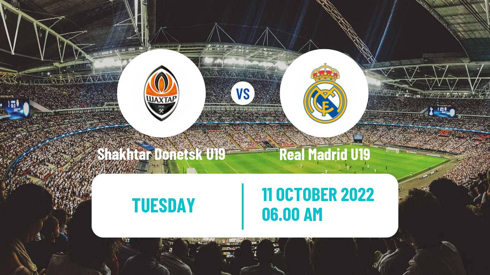 Soccer UEFA Youth League Shakhtar Donetsk U19 - Real Madrid U19