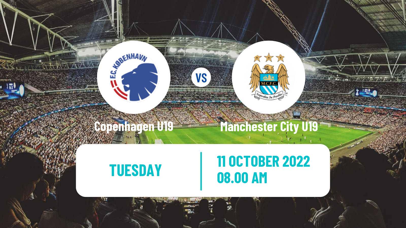 Soccer UEFA Youth League Copenhagen U19 - Manchester City U19