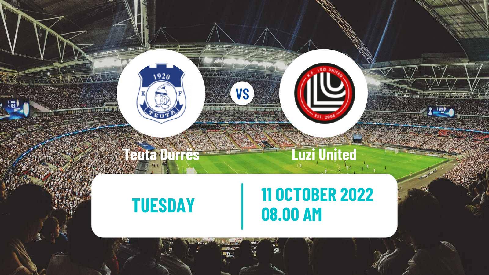 Soccer Albanian Cup Teuta Durrës - Luzi United