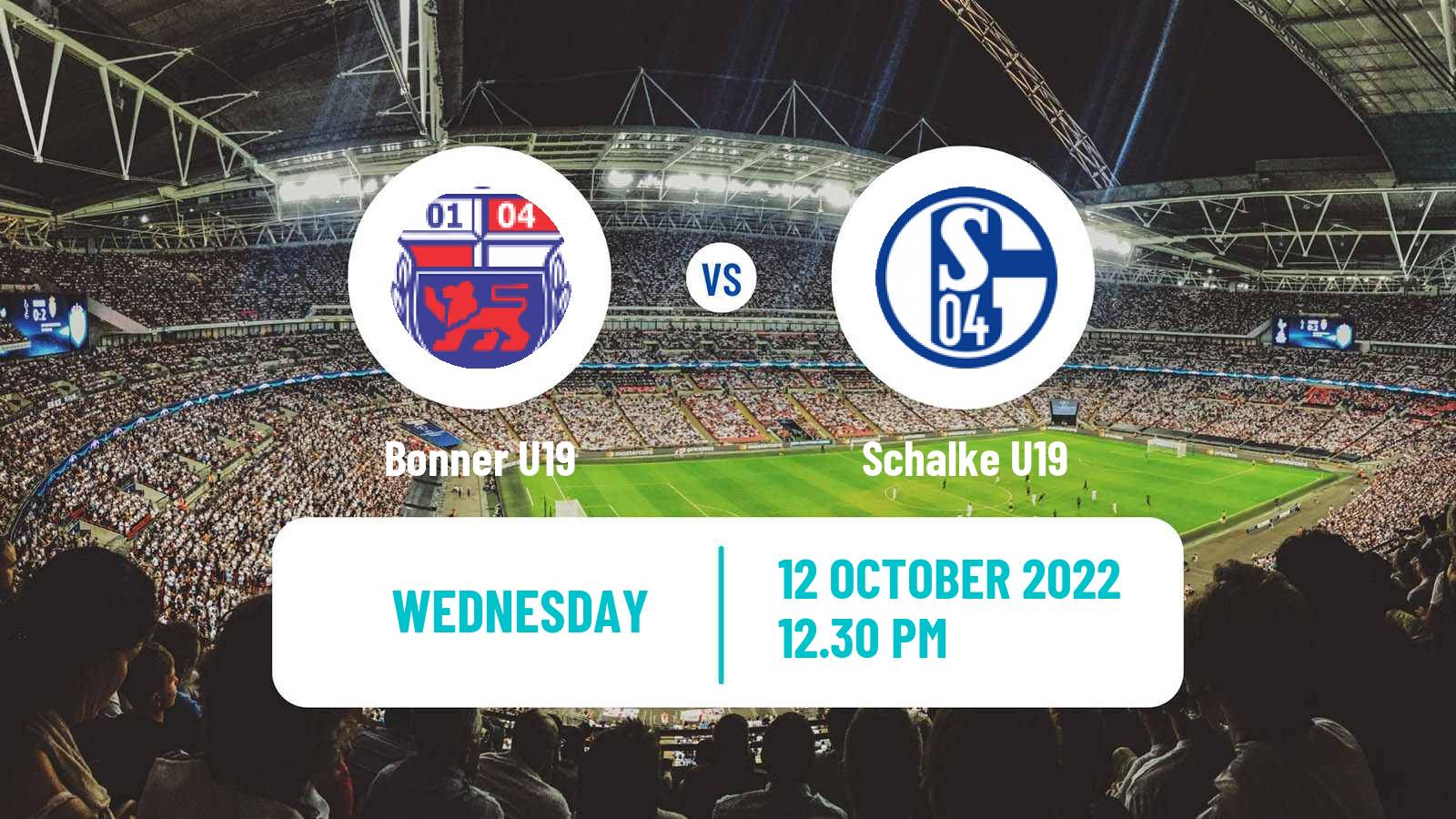 Soccer German Junioren Bundesliga West Bonner U19 - Schalke U19