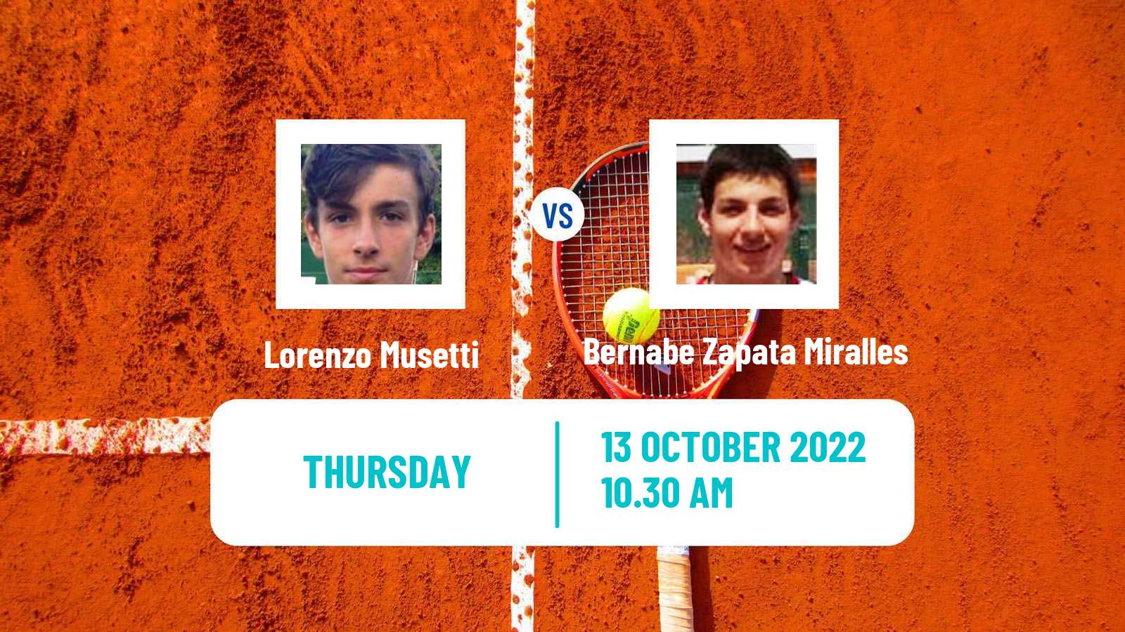 Tennis ATP Florence Lorenzo Musetti - Bernabe Zapata Miralles