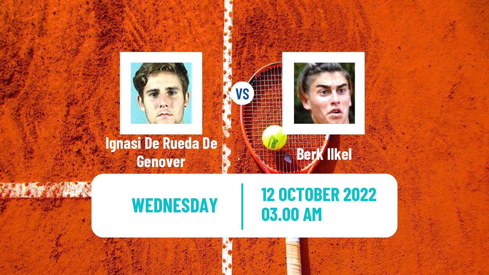 Tennis ITF Tournaments Ignasi De Rueda De Genover - Berk Ilkel