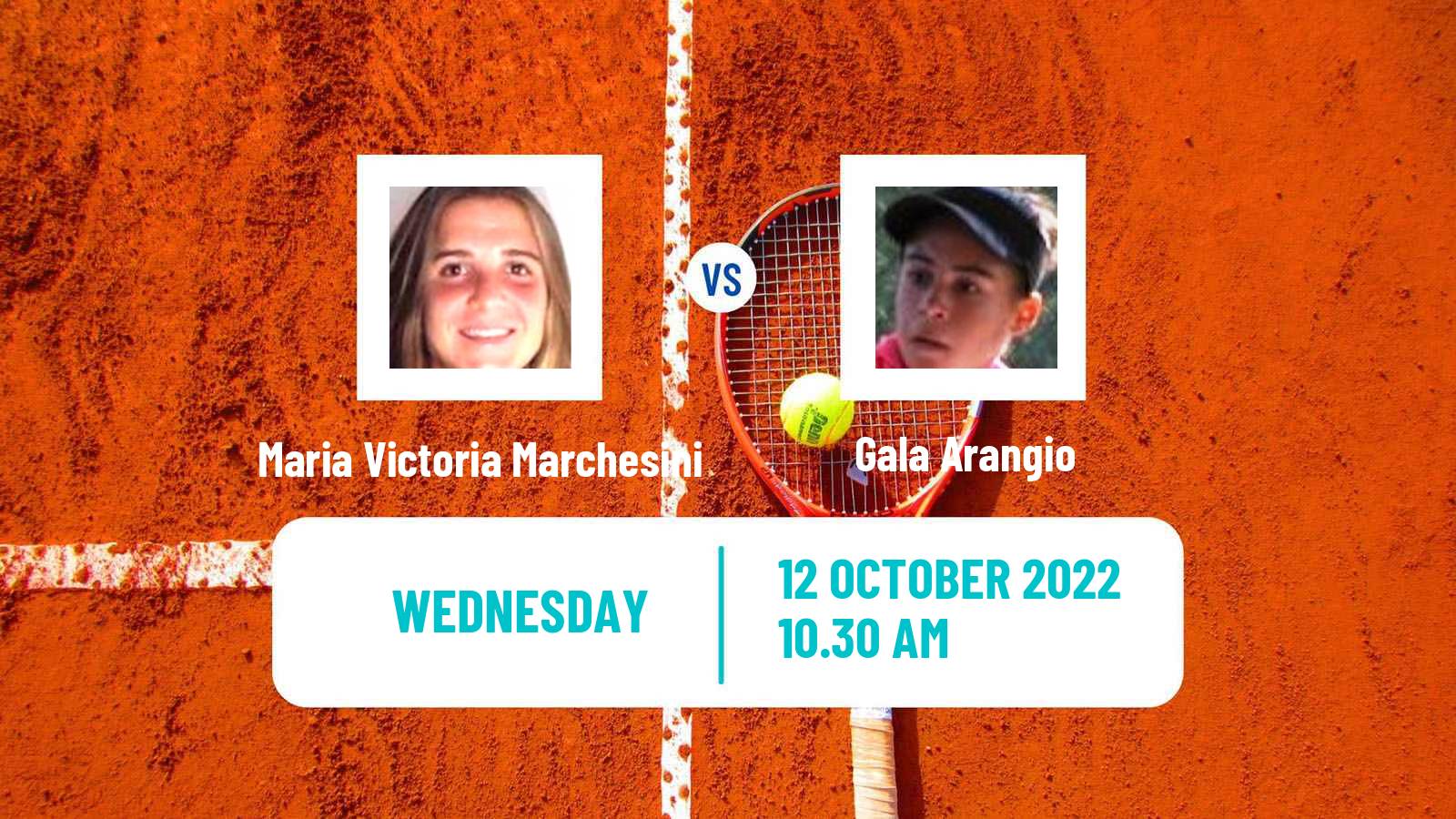 Tennis ITF Tournaments Maria Victoria Marchesini - Gala Arangio