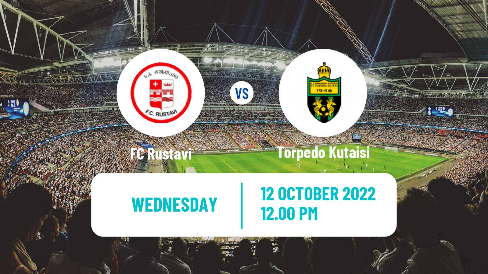 Soccer Georgian Cup Rustavi - Torpedo Kutaisi