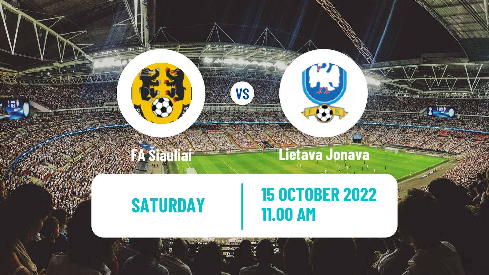 Soccer Lithuanian A Lyga FA Šiauliai - Jonava