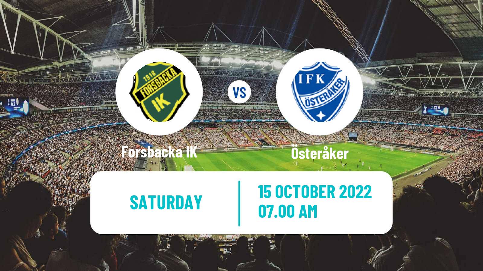Soccer Swedish Division 2 - Norra Svealand Forsbacka - Österåker United
