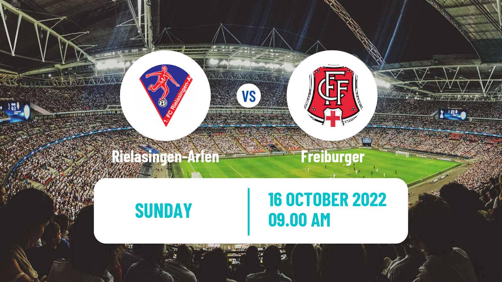 Soccer German Oberliga Baden-Württemberg Rielasingen-Arlen - Freiburger
