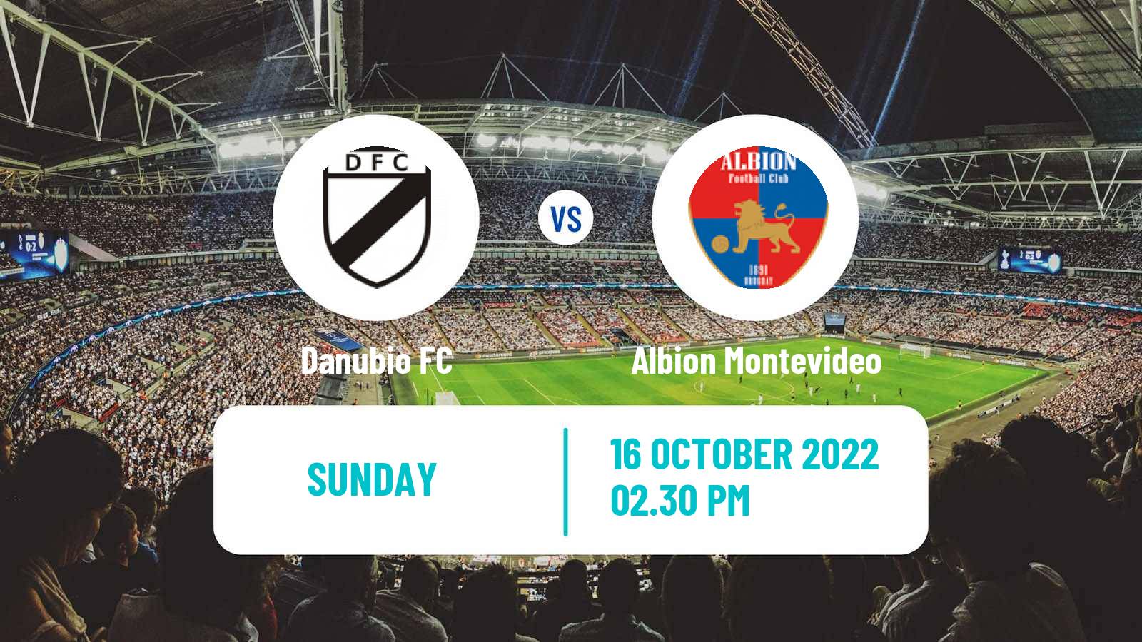 Soccer Uruguayan Primera Division Danubio - Albion Montevideo