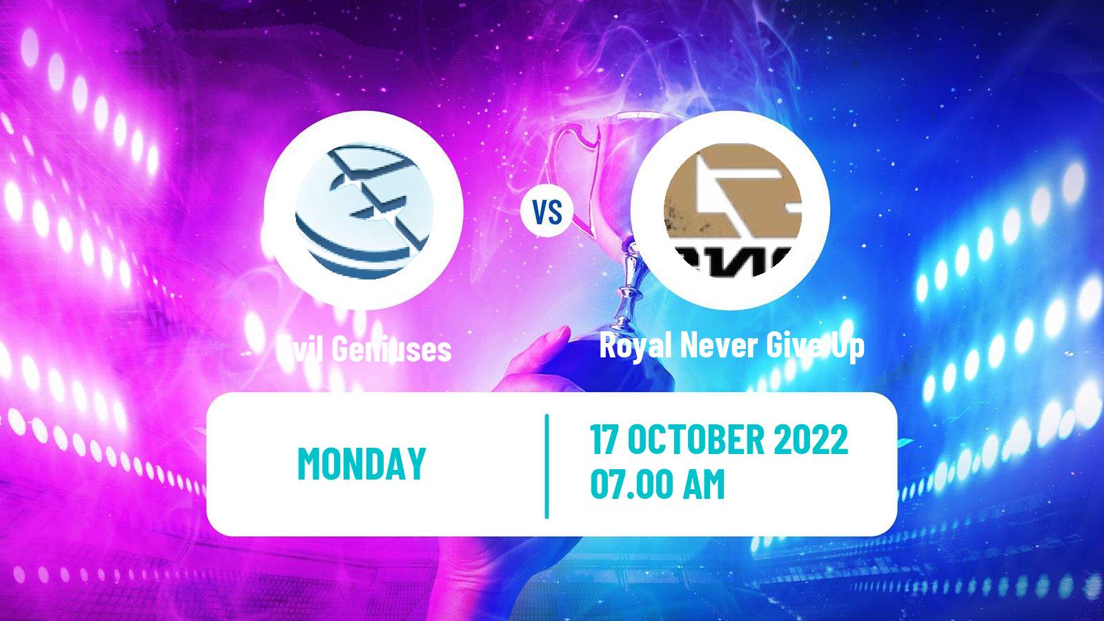 Esports eSports Evil Geniuses - Royal Never Give Up