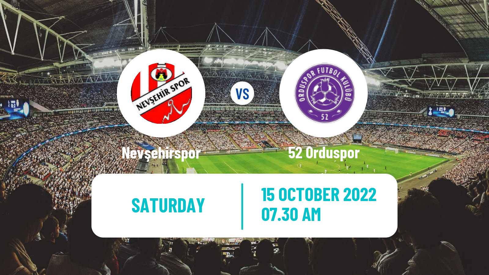 Soccer Turkish 3 Lig Group 1 Nevşehirspor - 52 Orduspor