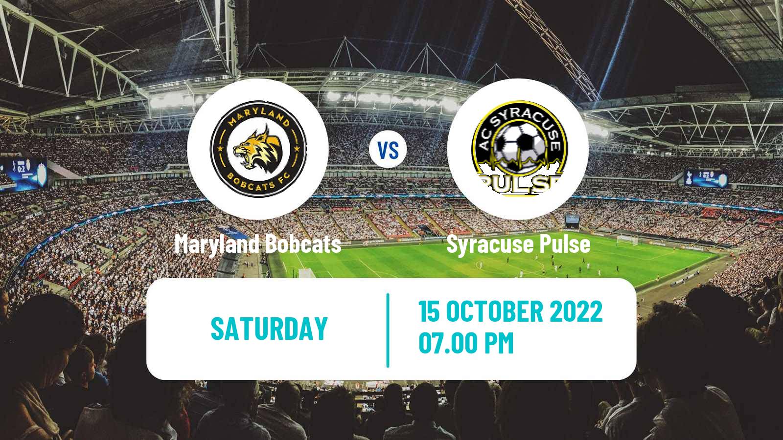 Soccer US NISA Maryland Bobcats - Syracuse Pulse