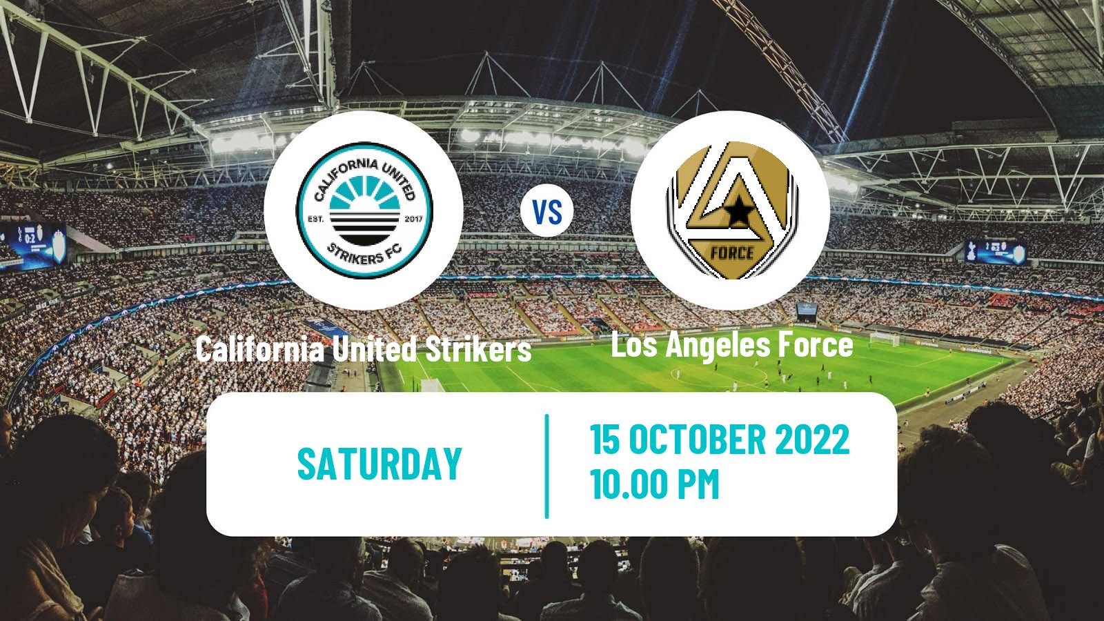 Soccer US NISA California United Strikers - Los Angeles Force