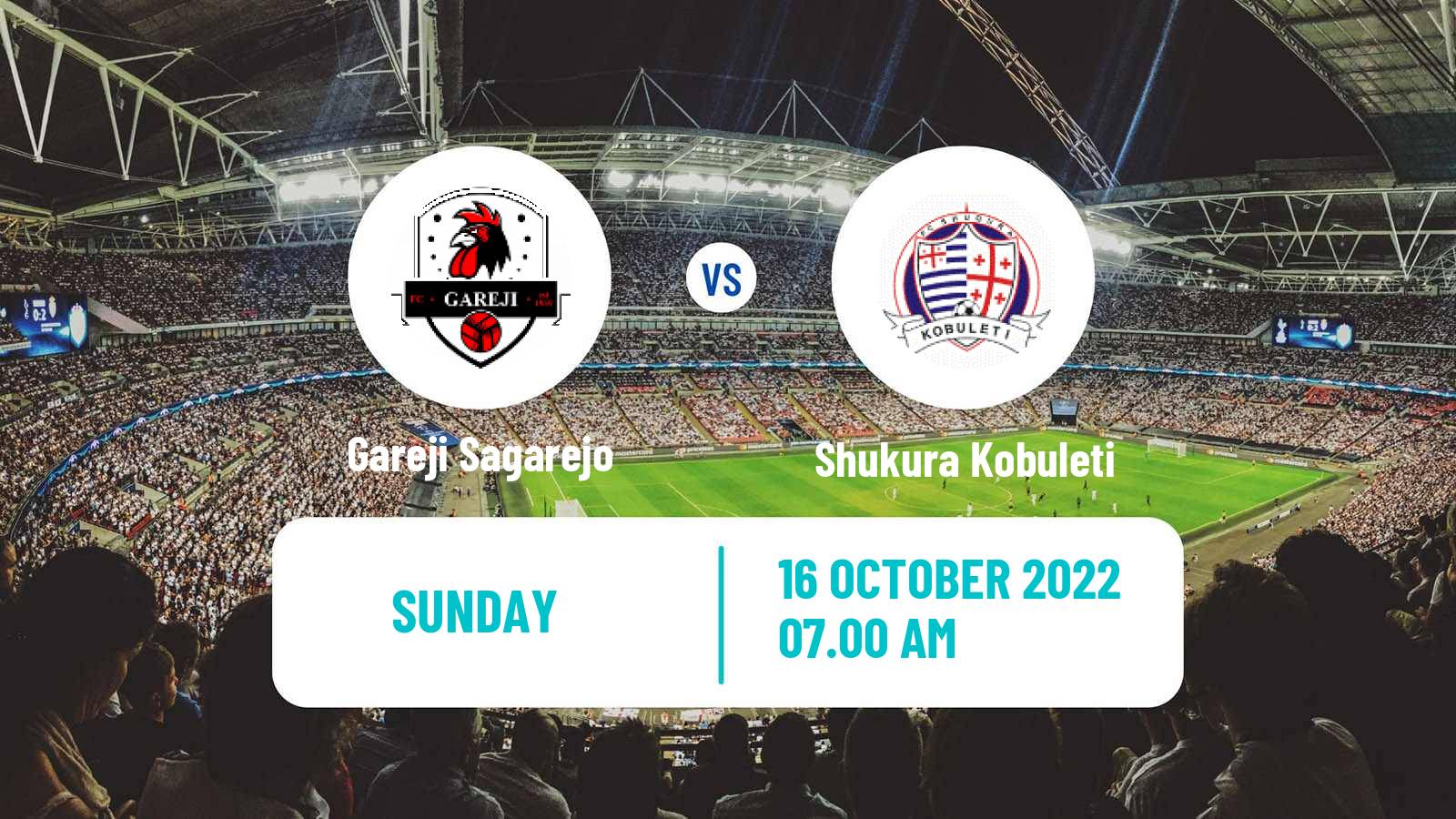 Soccer Georgian Erovnuli Liga 2 Gareji Sagarejo - Shukura Kobuleti