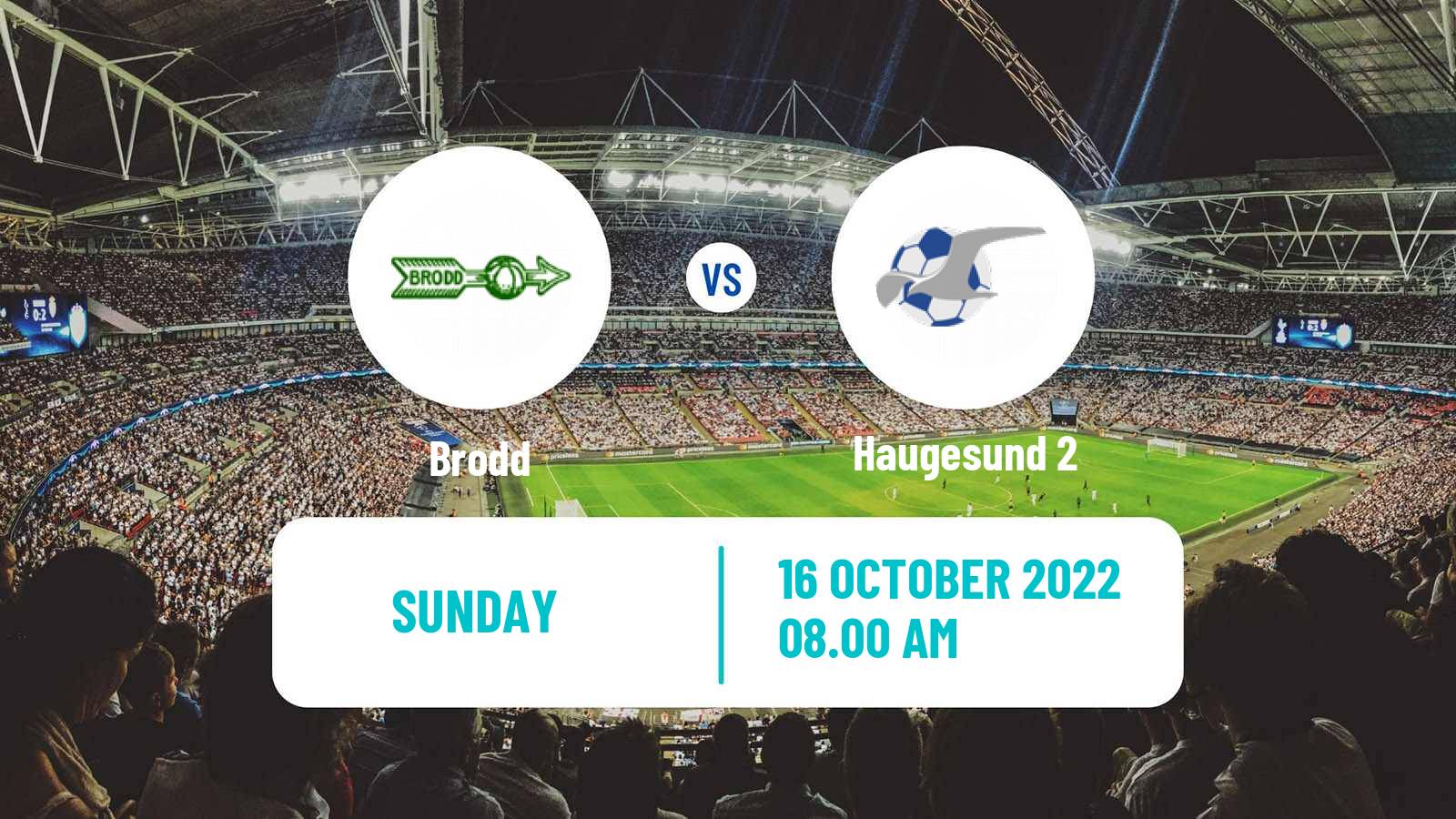 Football Norwegian Division 3 - Group 3 Brodd - Haugesund 2