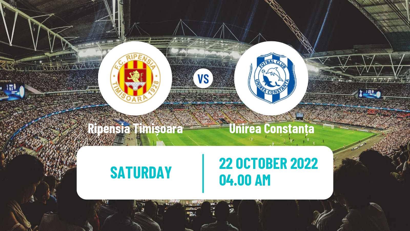 Soccer Romanian Division 2 Ripensia Timișoara - Unirea Constanța