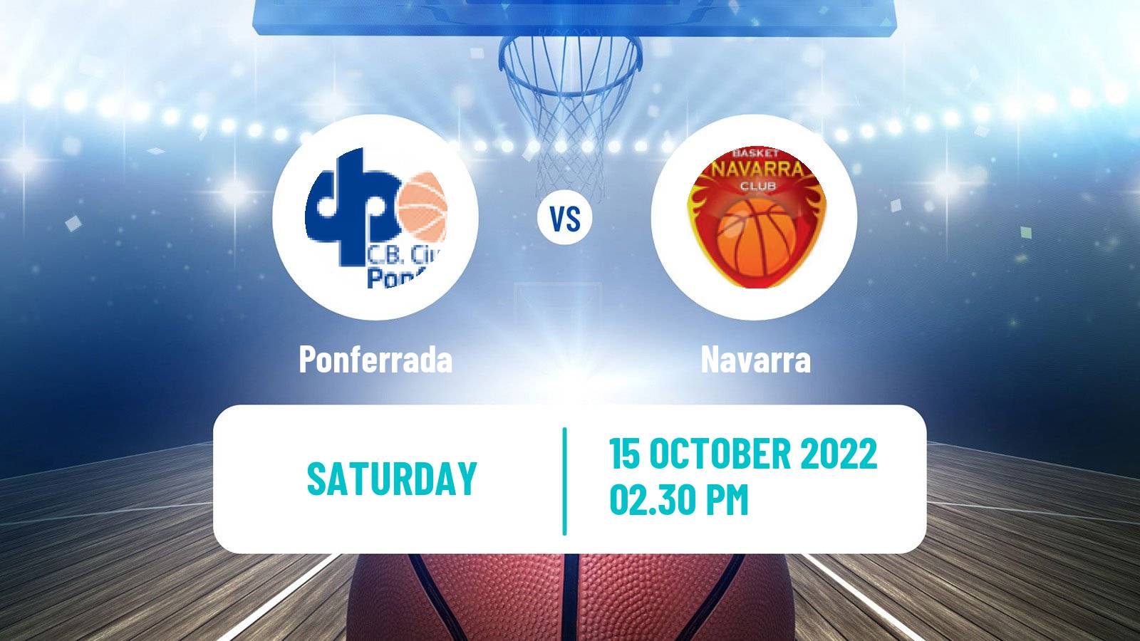 Basketball Spanish LEB Plata Ponferrada - Navarra