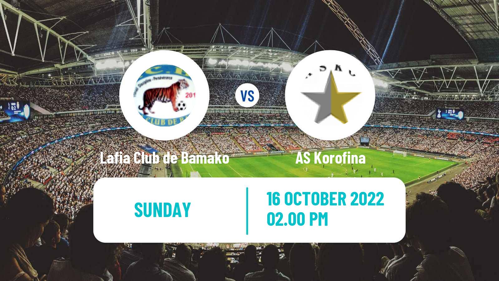 Soccer Malian Première Division Lafia Club de Bamako - Korofina