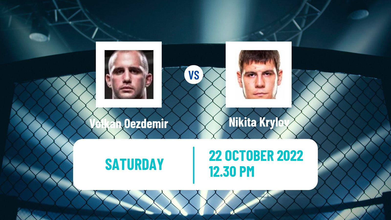 MMA MMA Volkan Oezdemir - Nikita Krylov