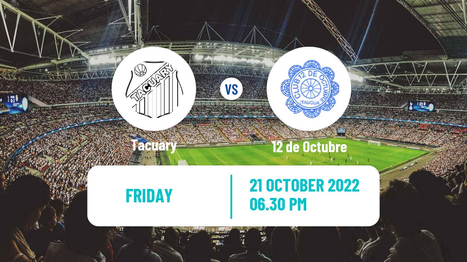 Soccer Paraguayan Primera Division Tacuary - 12 de Octubre