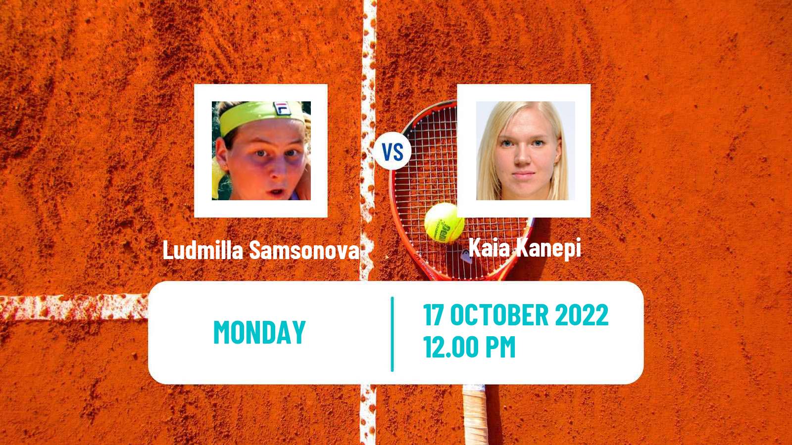 Tennis WTA Guadalajara 2 Ludmilla Samsonova - Kaia Kanepi