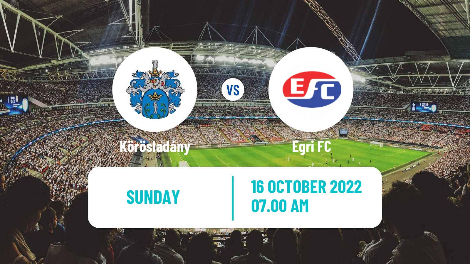 Soccer Hungarian NB III East Körösladány - Egri