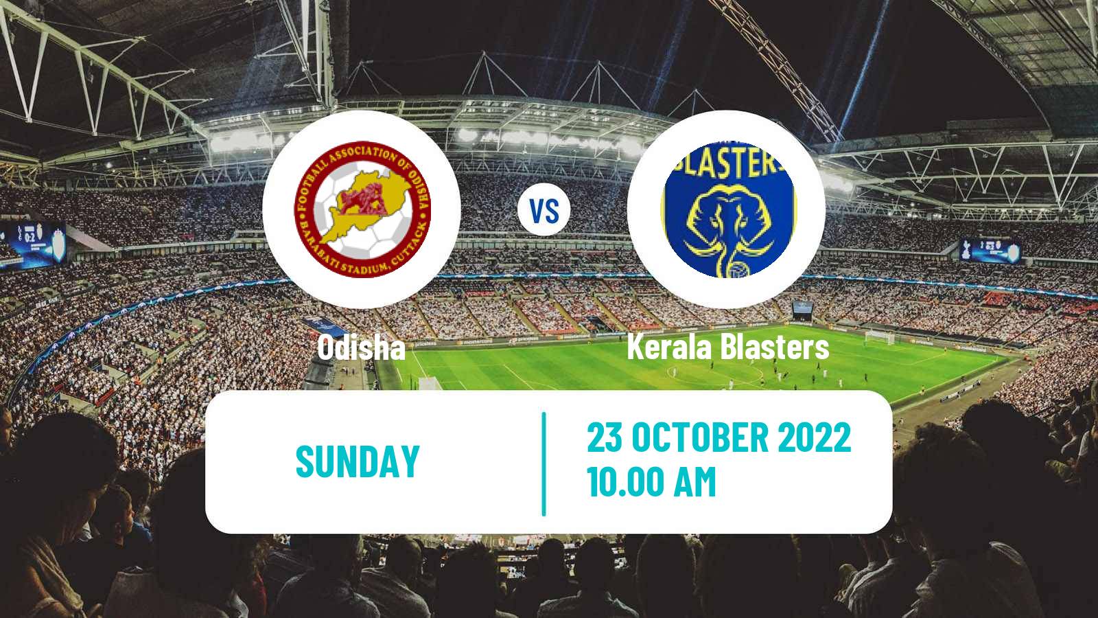 Soccer Indian ISL Odisha - Kerala Blasters