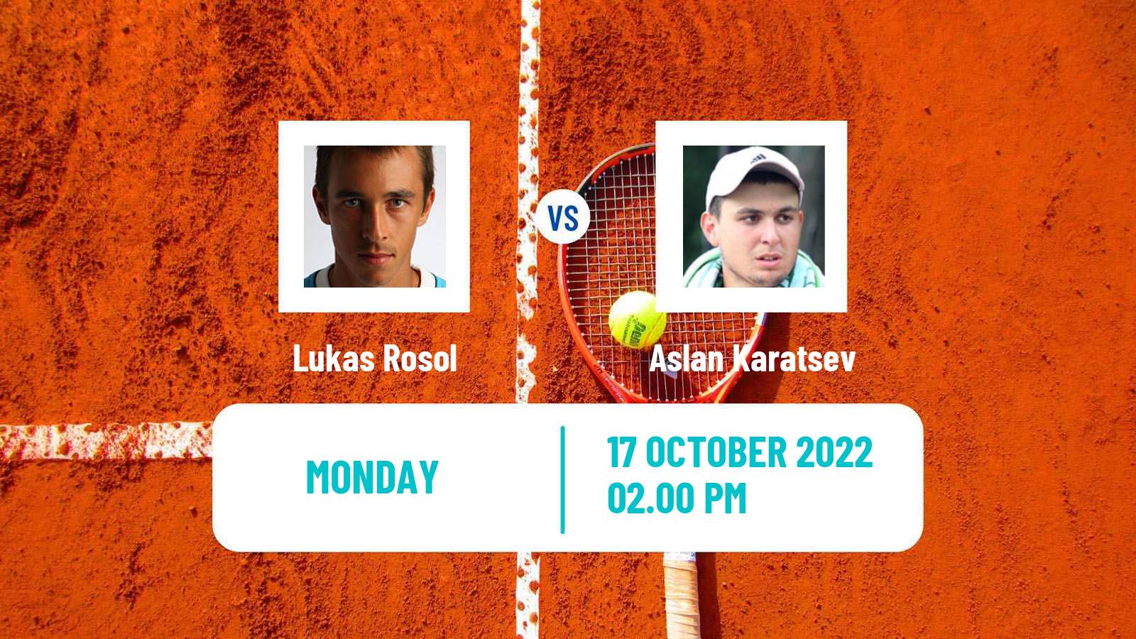 Tennis ATP Stockholm Lukas Rosol - Aslan Karatsev