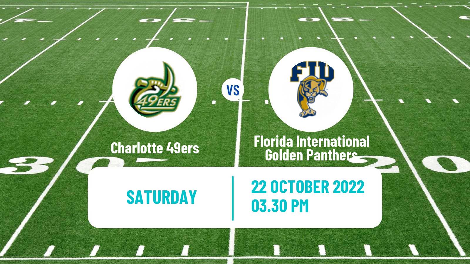 American football NCAA College Football Charlotte 49ers - Florida International Golden Panthers