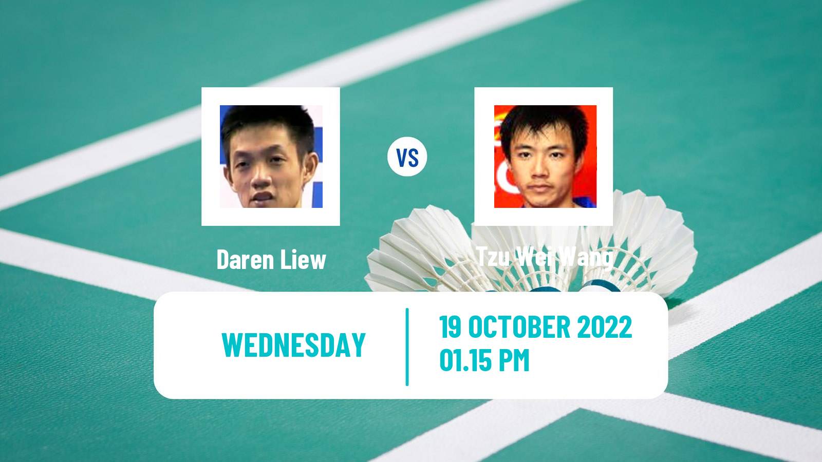 Badminton Badminton Daren Liew - Tzu Wei Wang