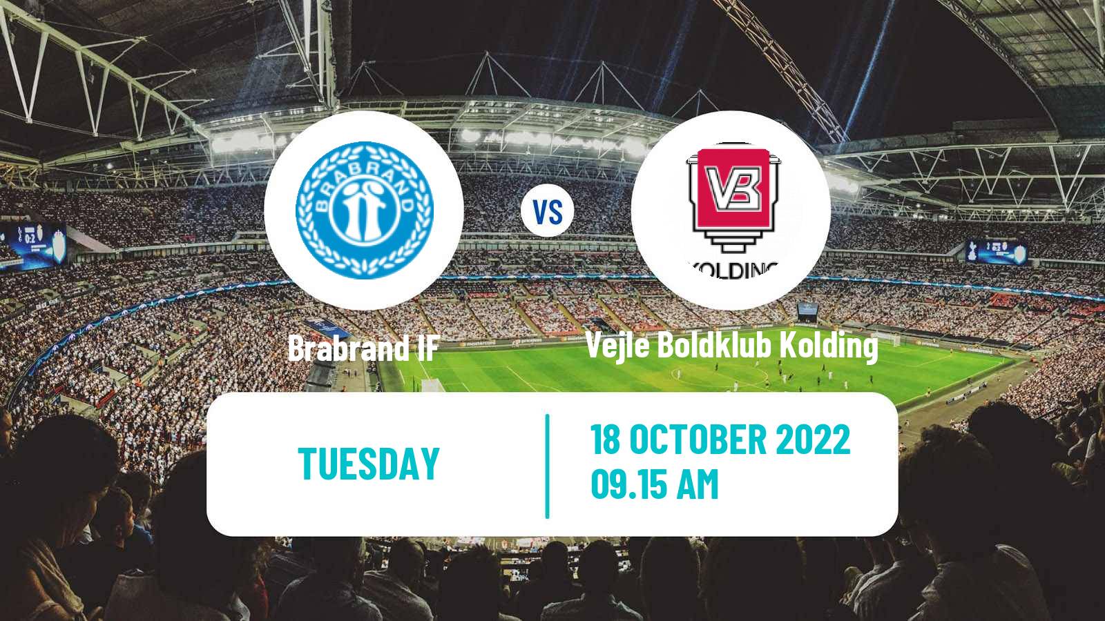 Soccer Danish Landspokal Cup Brabrand - Vejle Boldklub Kolding