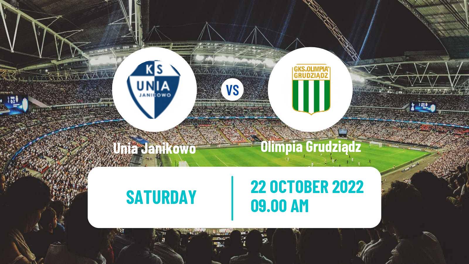 Football Polish Division 3 - Group II Unia Janikowo - Olimpia Grudziądz