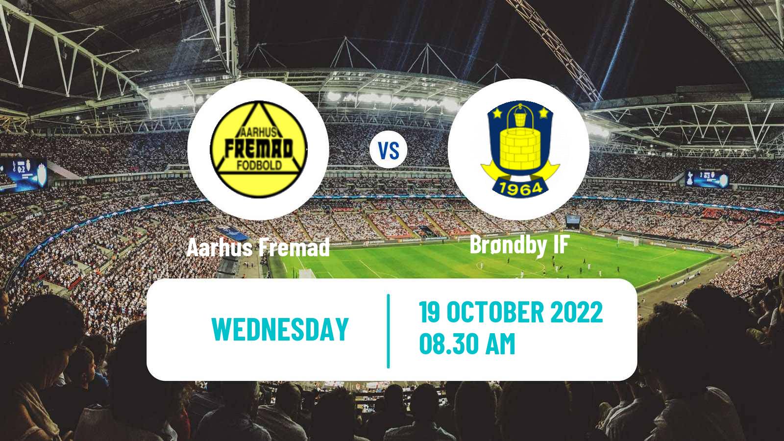 Soccer Danish Landspokal Cup Aarhus Fremad - Brøndby