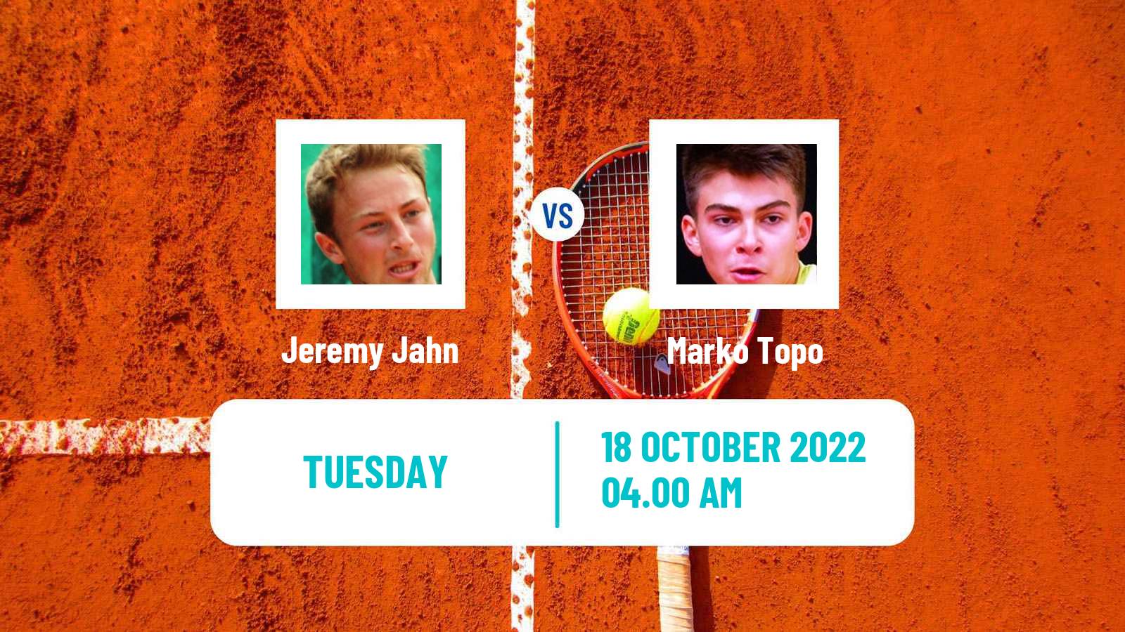 Tennis ATP Challenger Jeremy Jahn - Marko Topo