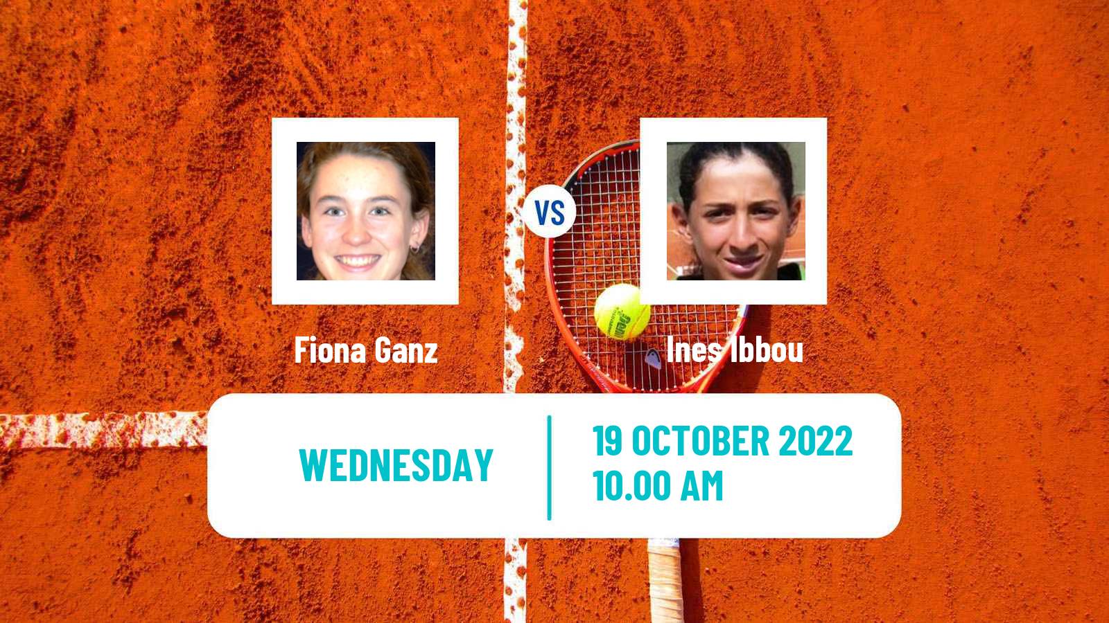Tennis ITF Tournaments Fiona Ganz - Ines Ibbou