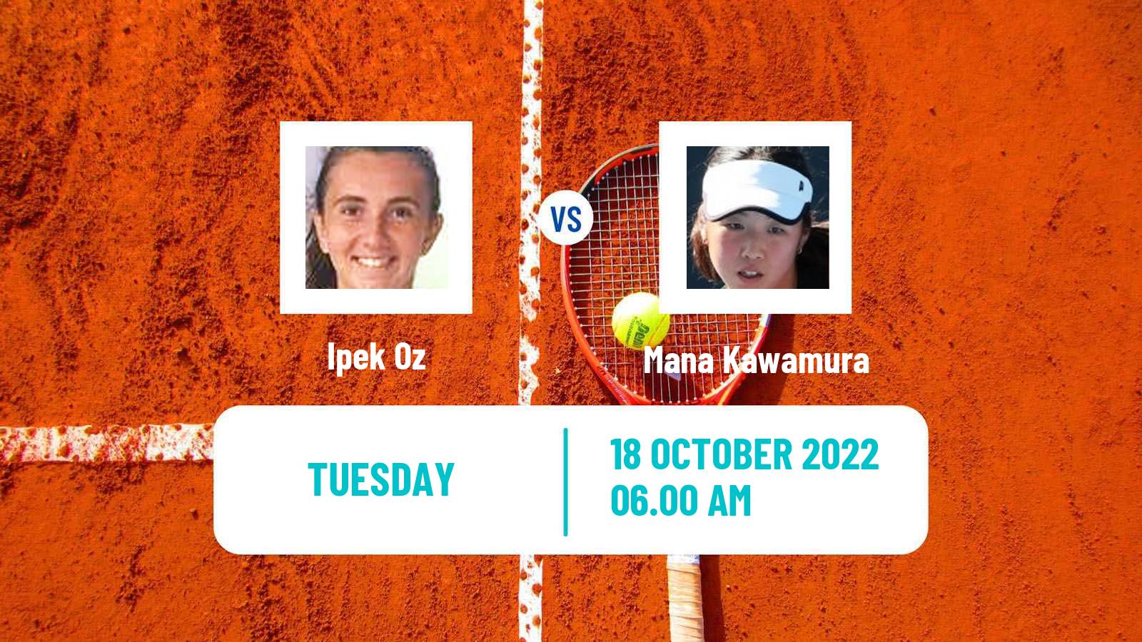 Tennis ITF Tournaments Ipek Oz - Mana Kawamura