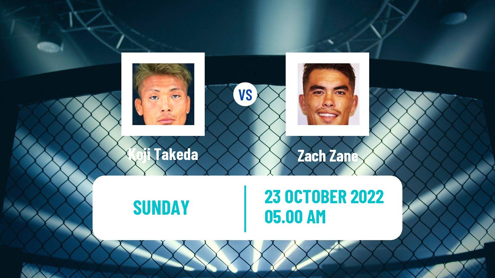 MMA MMA Koji Takeda - Zach Zane
