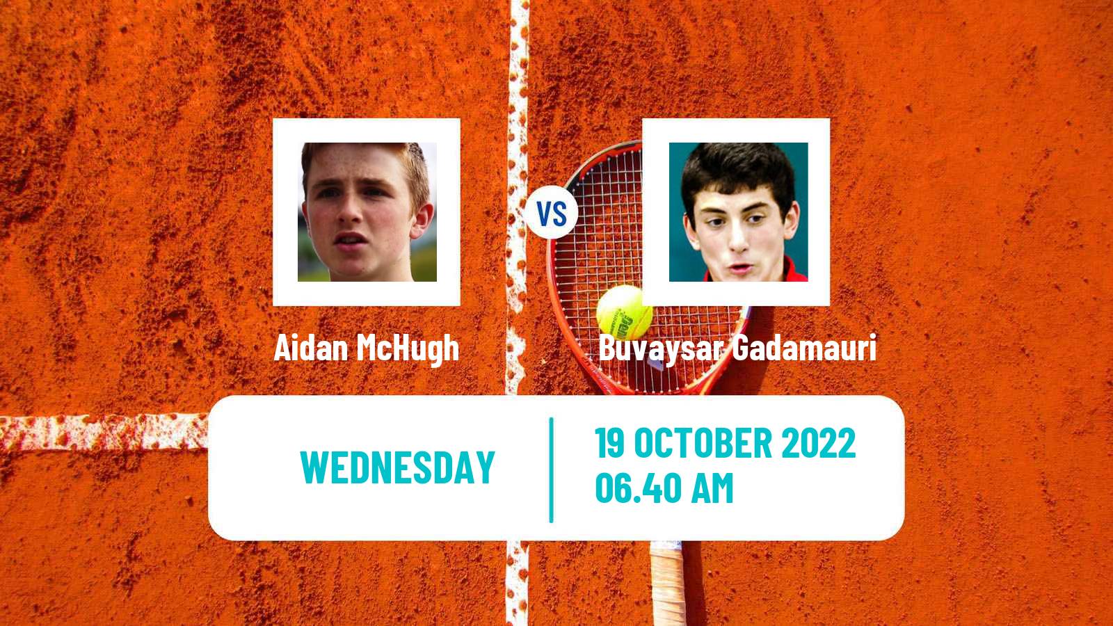 Tennis ITF Tournaments Aidan McHugh - Buvaysar Gadamauri
