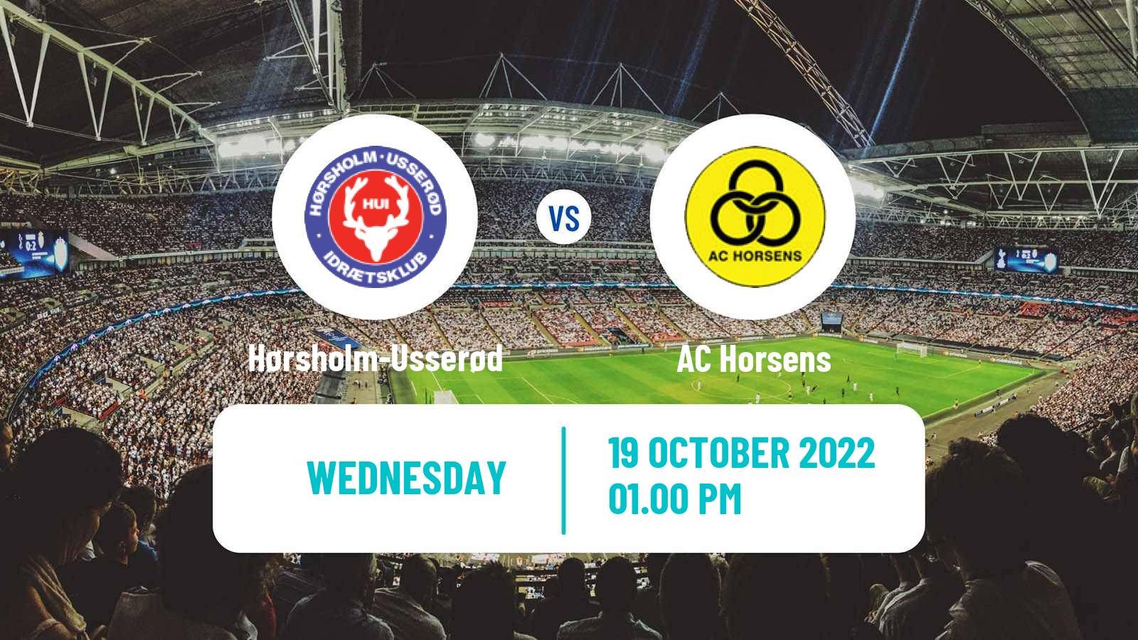 Soccer Danish Landspokal Cup Hørsholm-Usserød - Horsens