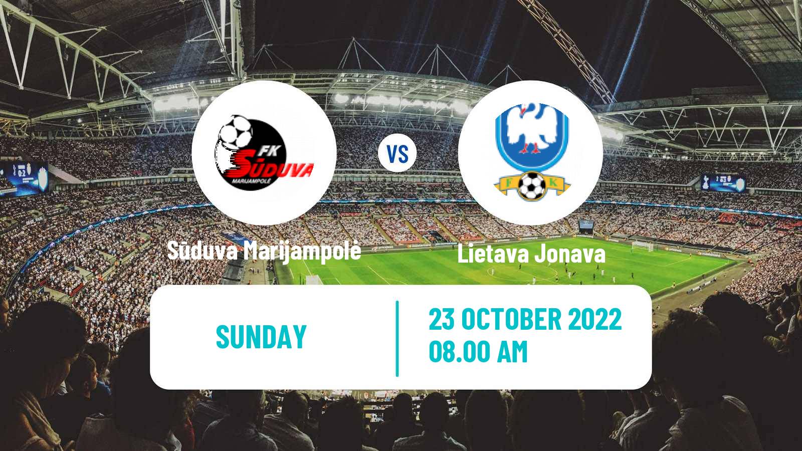Soccer Lithuanian A Lyga Sūduva Marijampolė - Jonava