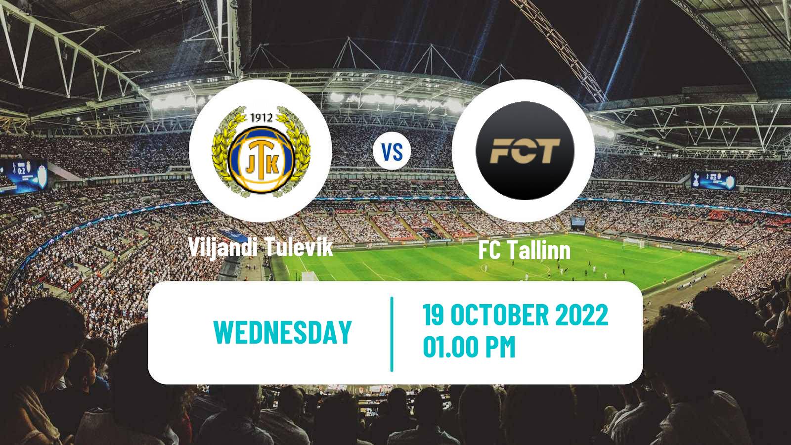 Soccer Estonian Cup Viljandi Tulevik - FC Tallinn