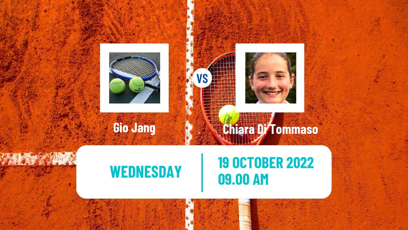 Tennis ITF Tournaments Gio Jang - Chiara Di Tommaso