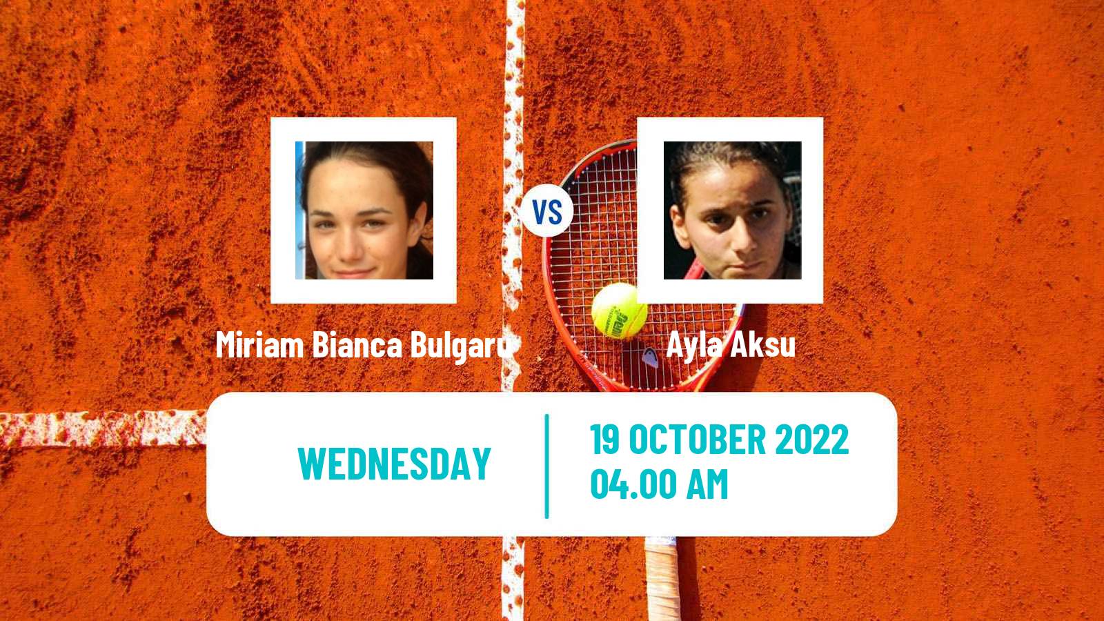 Tennis ITF Tournaments Miriam Bianca Bulgaru - Ayla Aksu