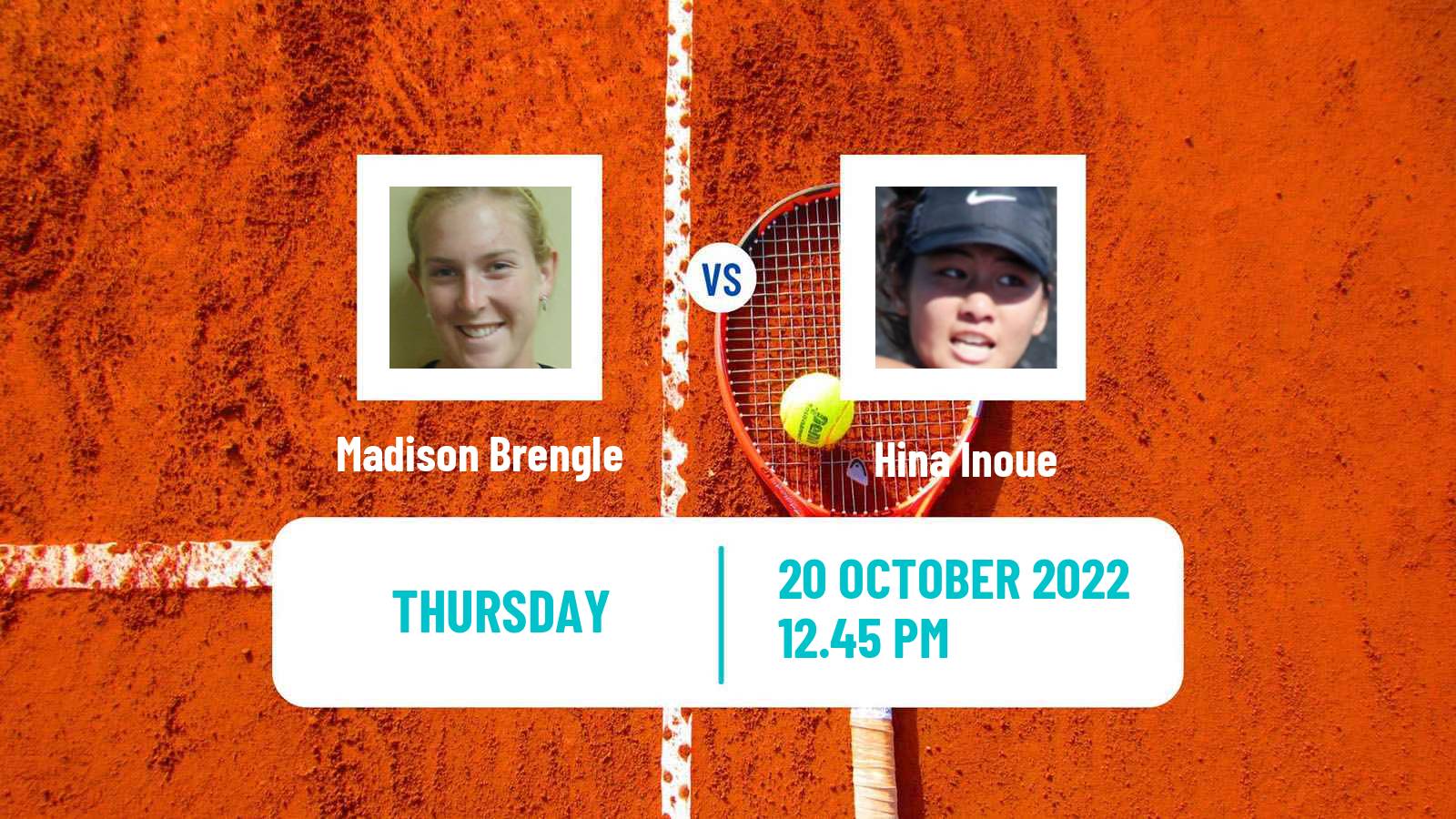 Tennis ITF Tournaments Madison Brengle - Hina Inoue