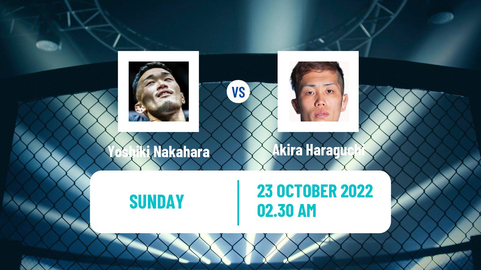 MMA MMA Yoshiki Nakahara - Akira Haraguchi