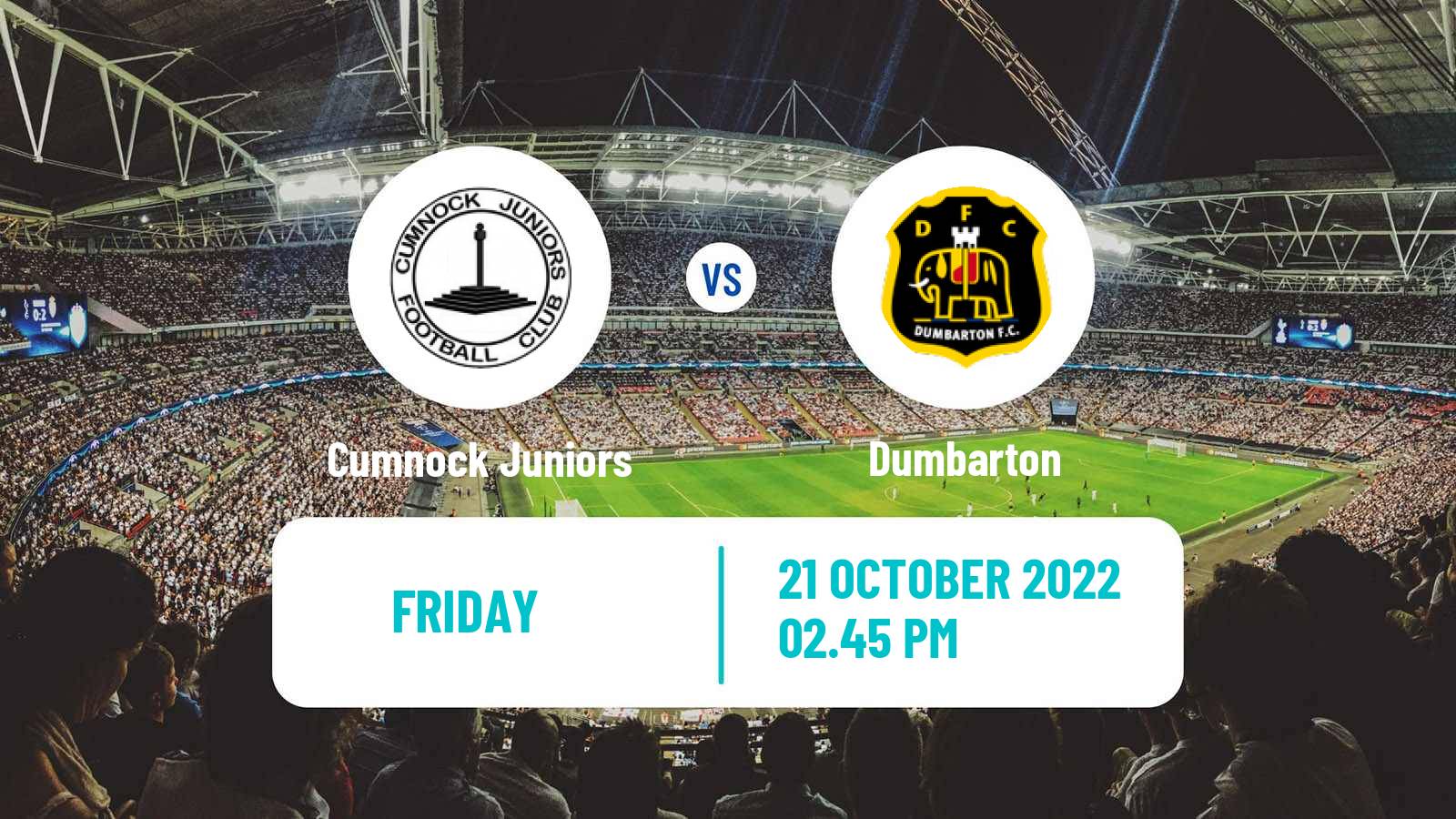Soccer Scottish Cup Cumnock Juniors - Dumbarton