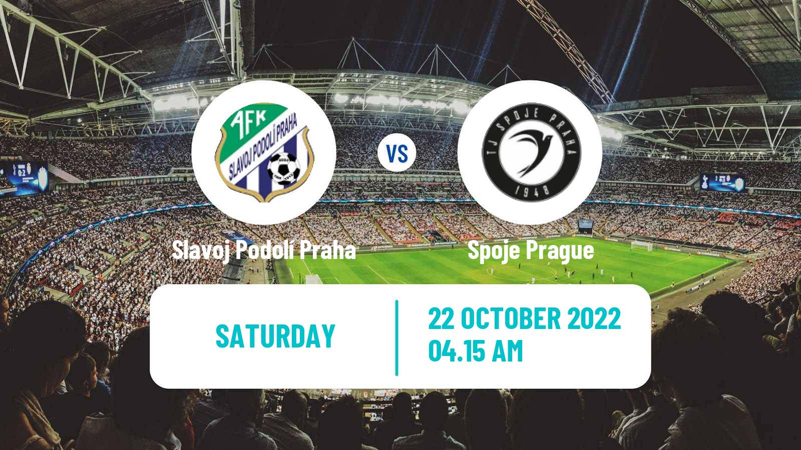 Soccer Czech Prazsky Prebor Slavoj Podolí Praha - Spoje Prague