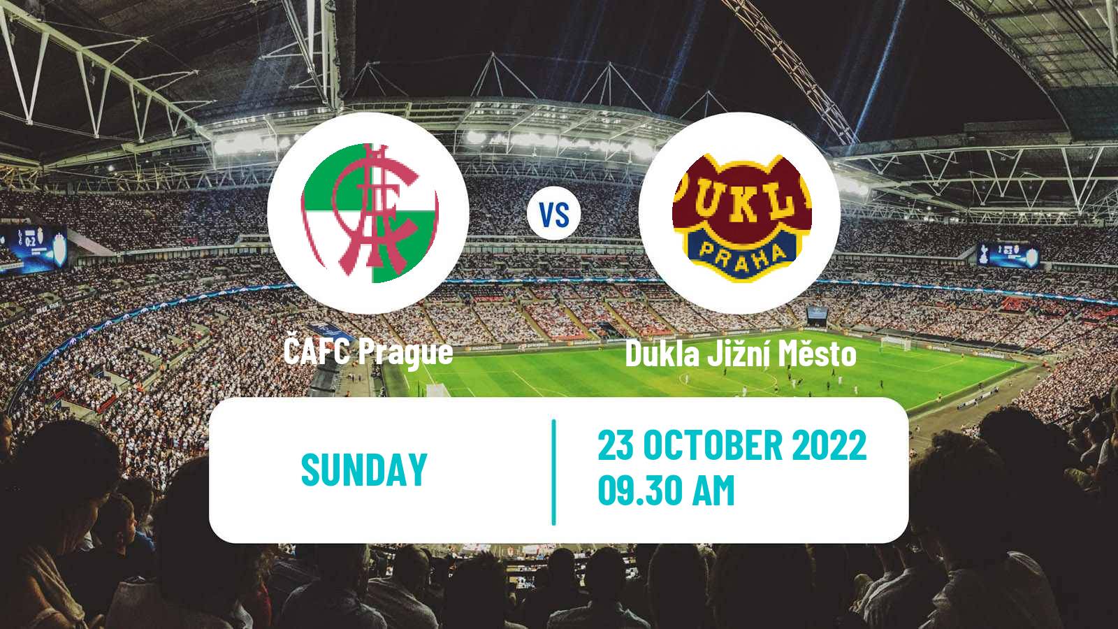 Soccer Czech Prazsky Prebor ČAFC Prague - Dukla Jižní Město