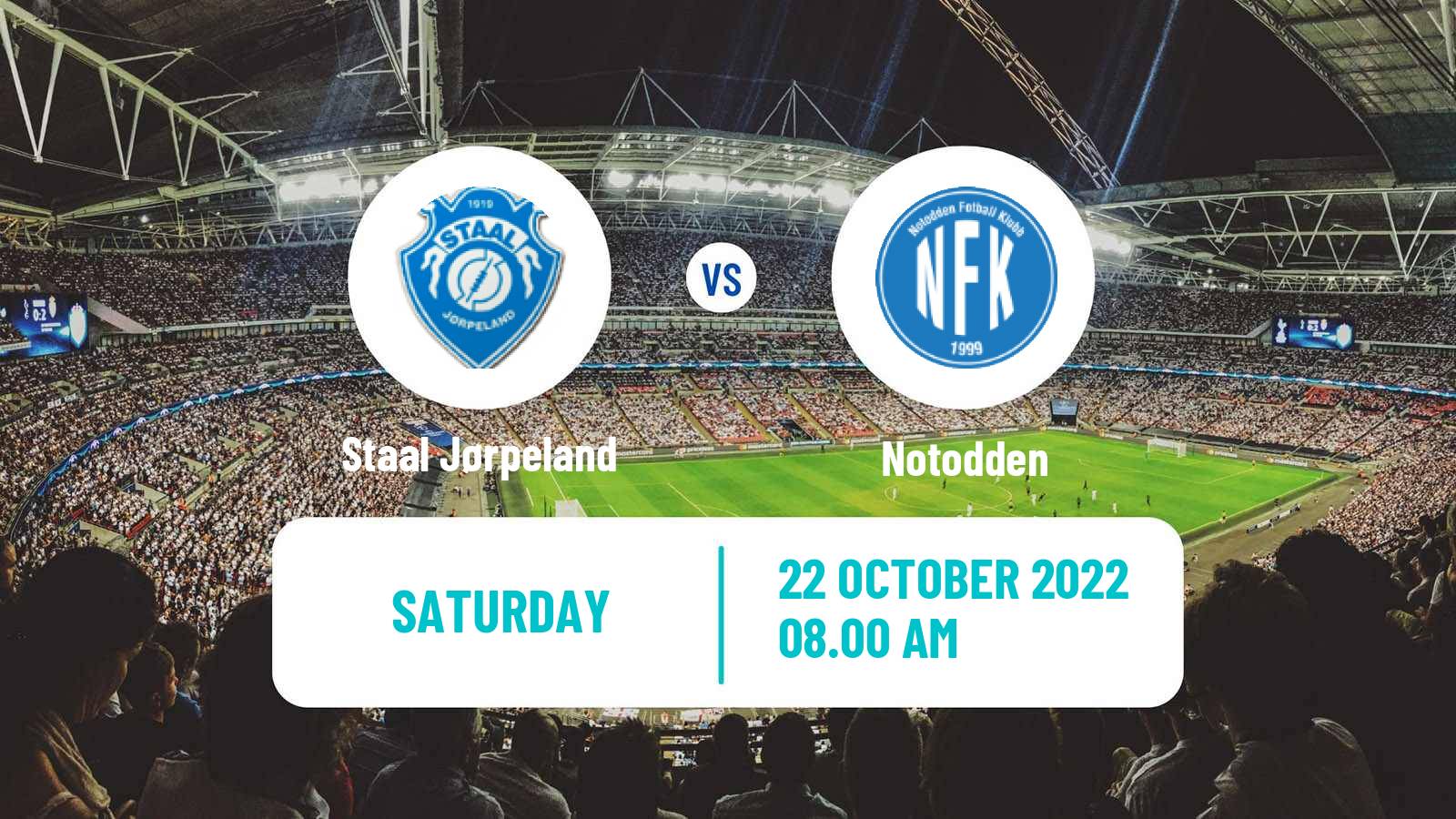 Soccer Norwegian Division 2 - Group 1 Staal Jørpeland - Notodden