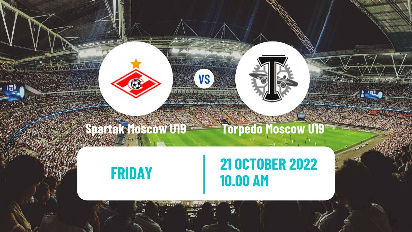 Football Russian Youth League Spartak Moscow U19 - Torpedo Moscow U19